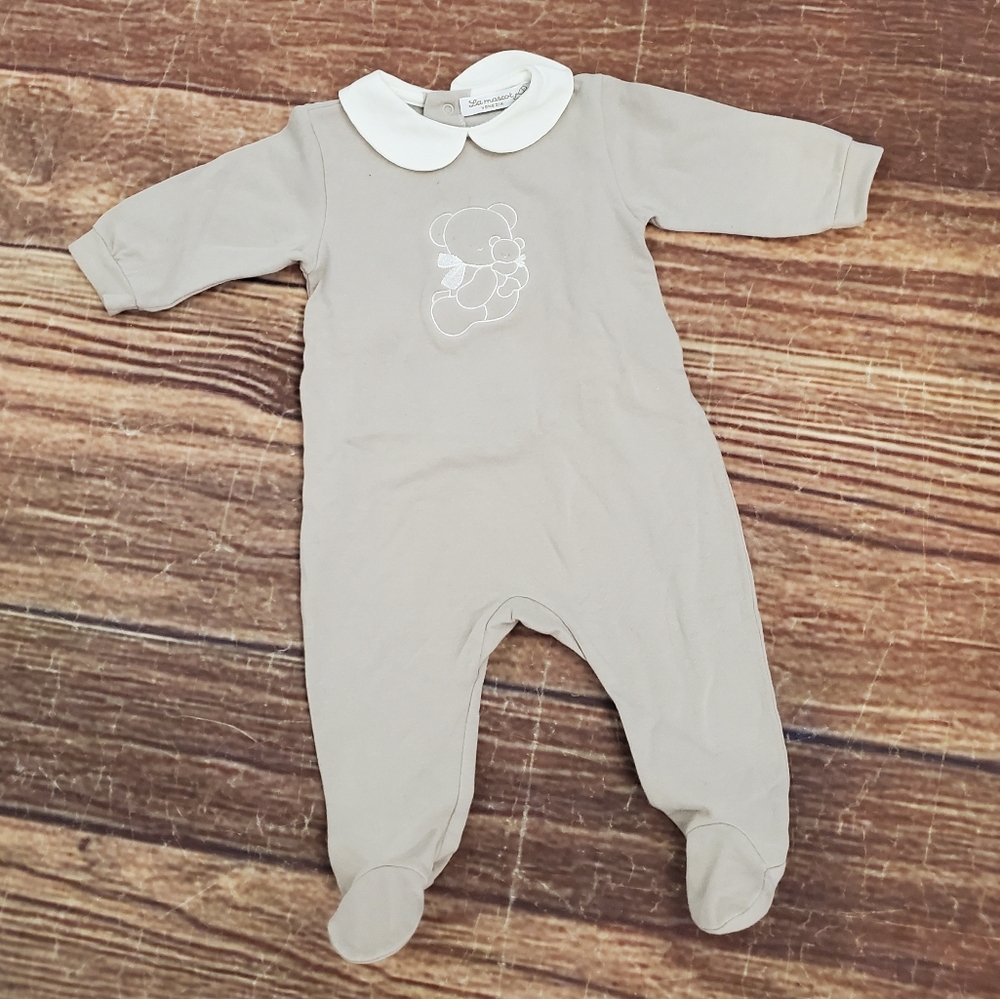 La Mascot tan footie stretchy playgro sz 1